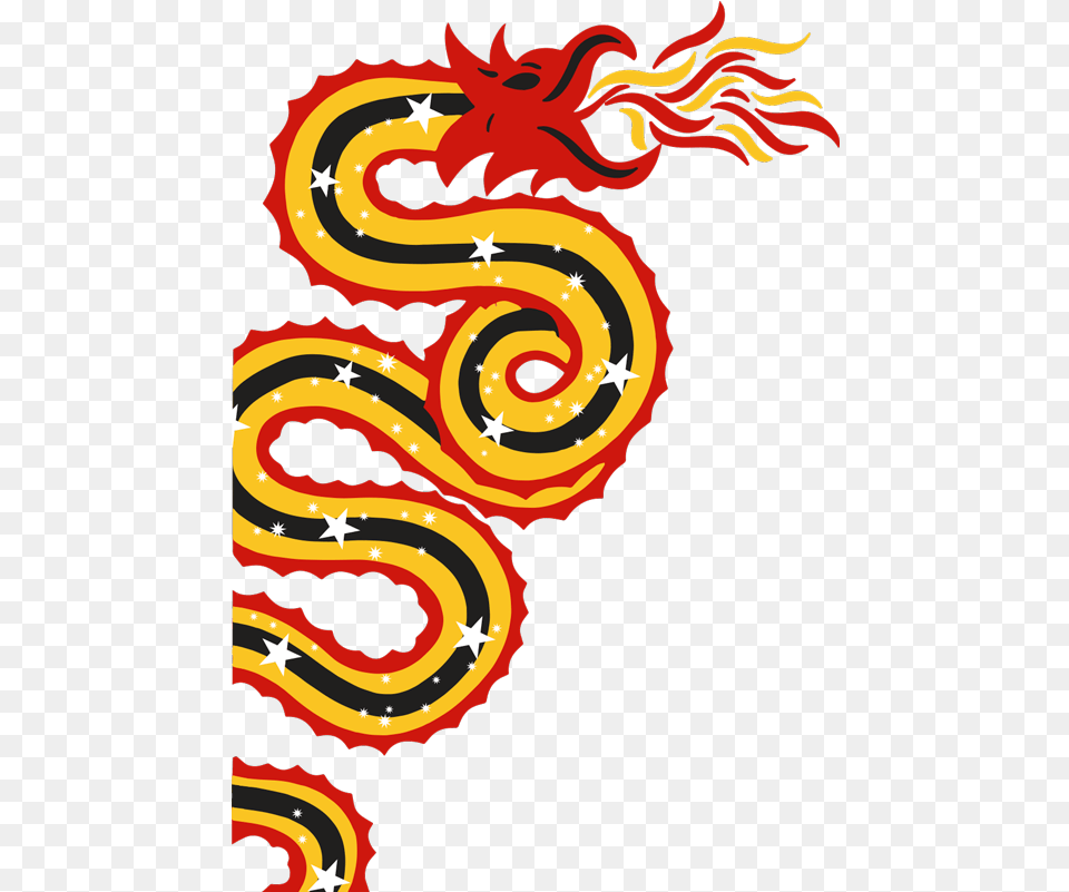 Cartoon Chinese Dragon Home Wall Sticker Tenstickers Illustration, Pattern, Paisley Free Png