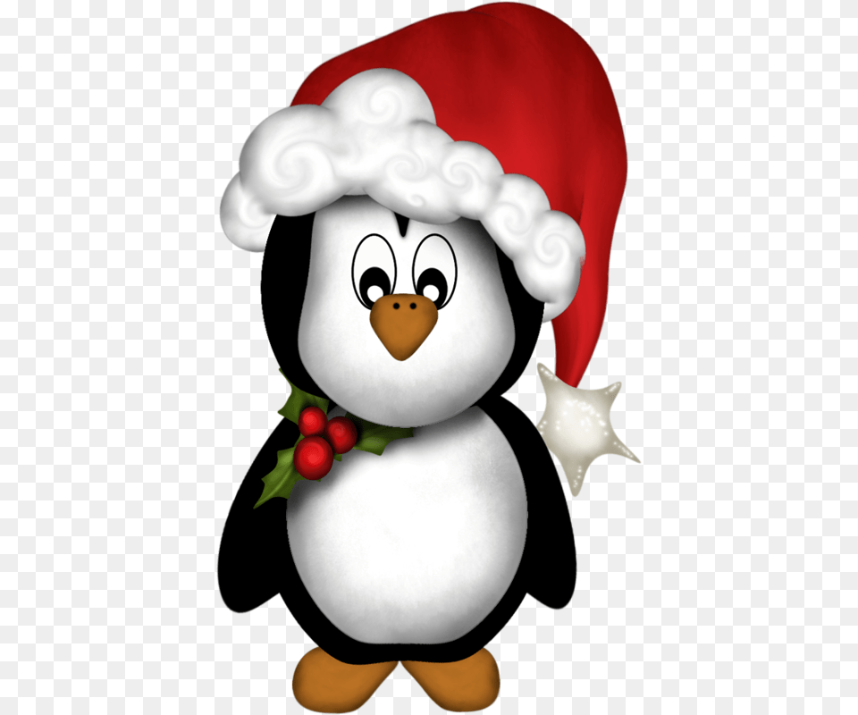 Cartoon Christmas Penguin Clipart, Winter, Outdoors, Nature, Snow Free Png
