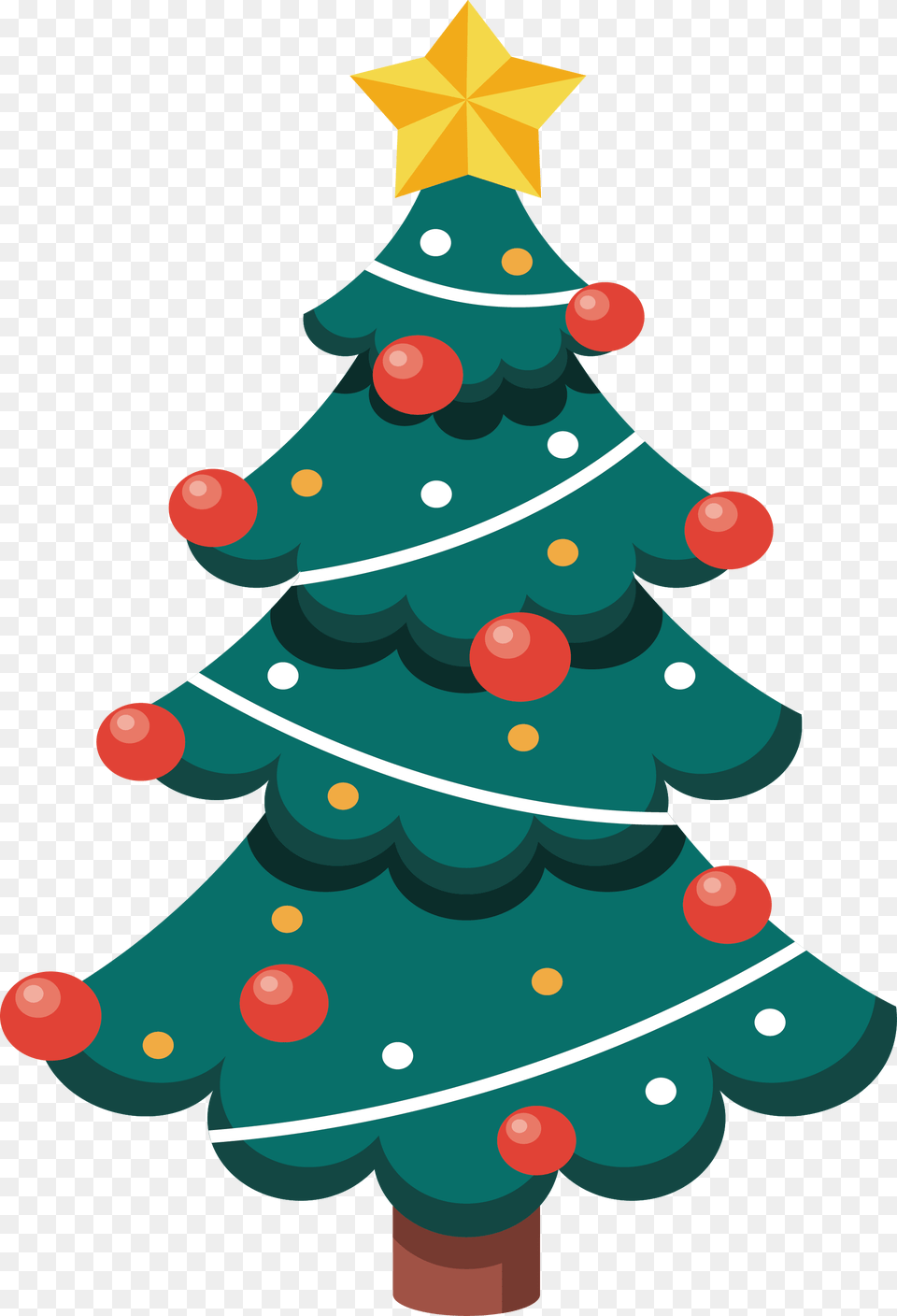 Cartoon Christmas Tree Christmas Tree Vector, Christmas Decorations, Festival, Christmas Tree, Plant Png