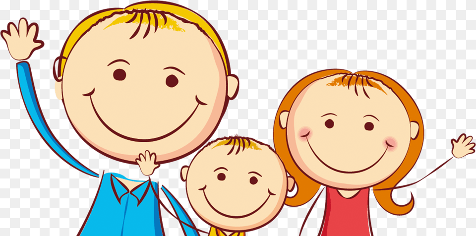 Cartoon Clip Art Family Of Three Clipart, Face, Head, Person, Baby Free Transparent Png