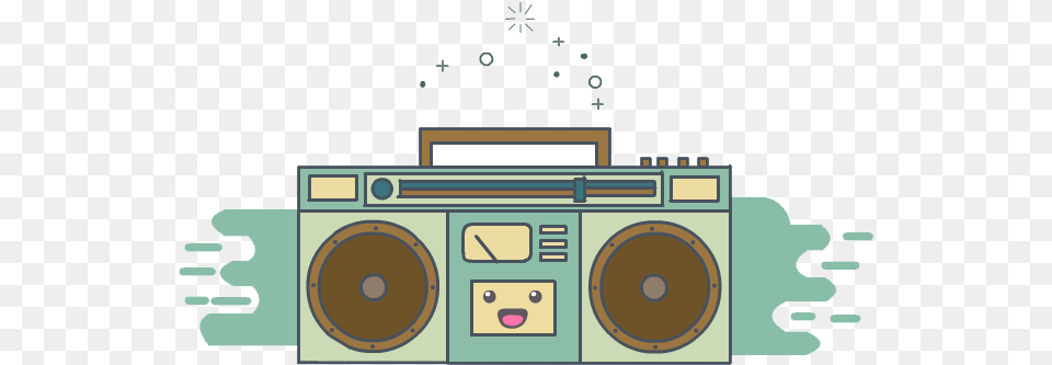 Cartoon Clip Art Transprent Boombox Drawing, Electronics, Stereo Free Png