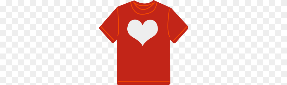 Cartoon Clip Arts, Clothing, T-shirt, Heart Free Png