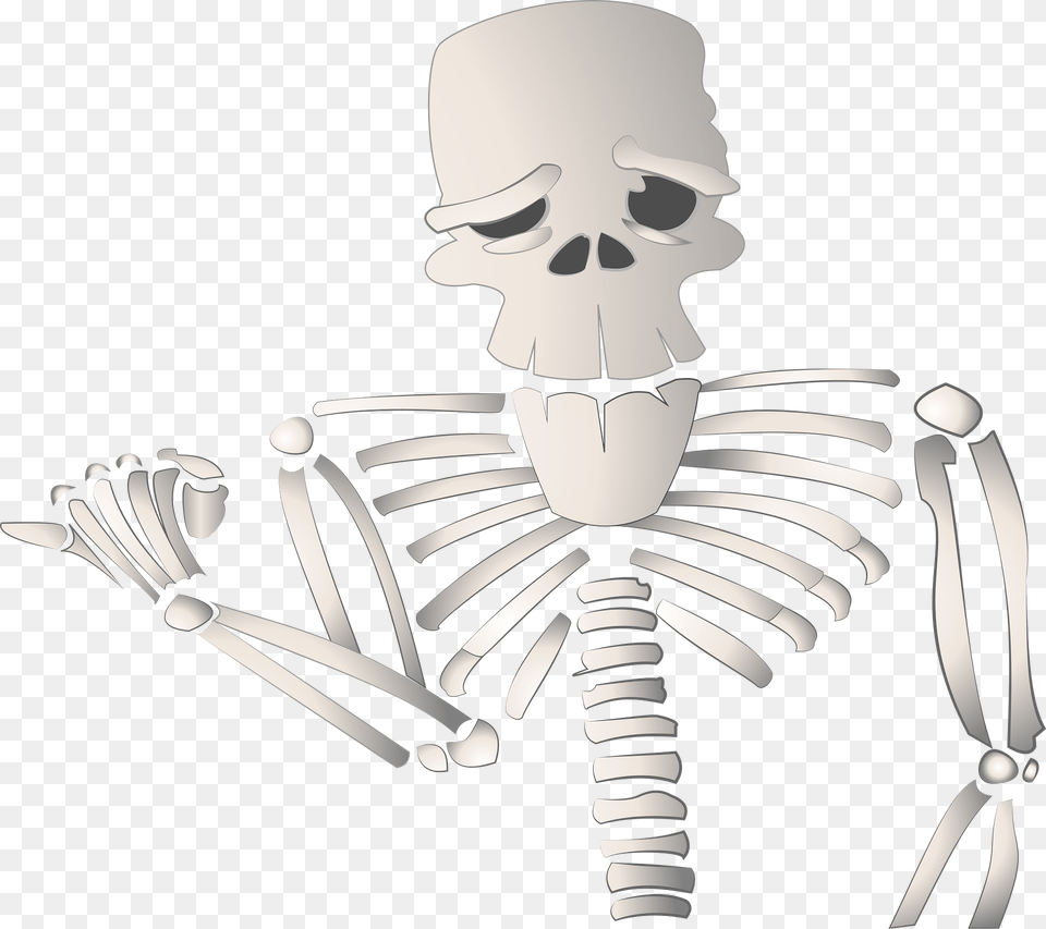 Cartoon Clipart, Skeleton, Baby, Person Png Image