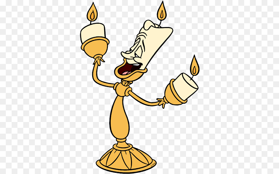 Cartoon Clipart Belle Mrs Potts Lumiere Beauty, Candle Png