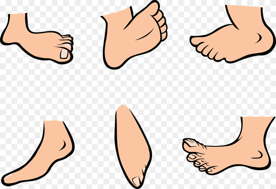 Cartoon Clipart Foot, Ankle, Body Part, Person, Adult Free Png Download