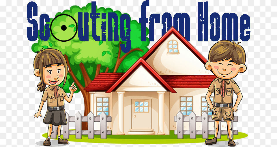 Cartoon Clipart House Tree With House Clipart, Architecture, Neighborhood, Housing, Publication Png