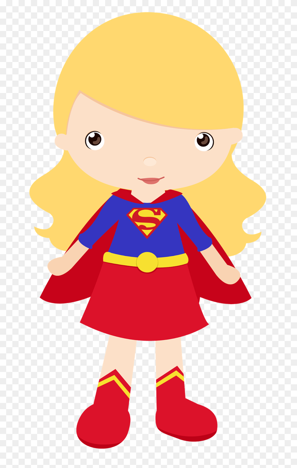 Cartoon Clipart Wonder Woman Batman Superman Super Heroinas Baby, Person, Doll, Toy, Face Png
