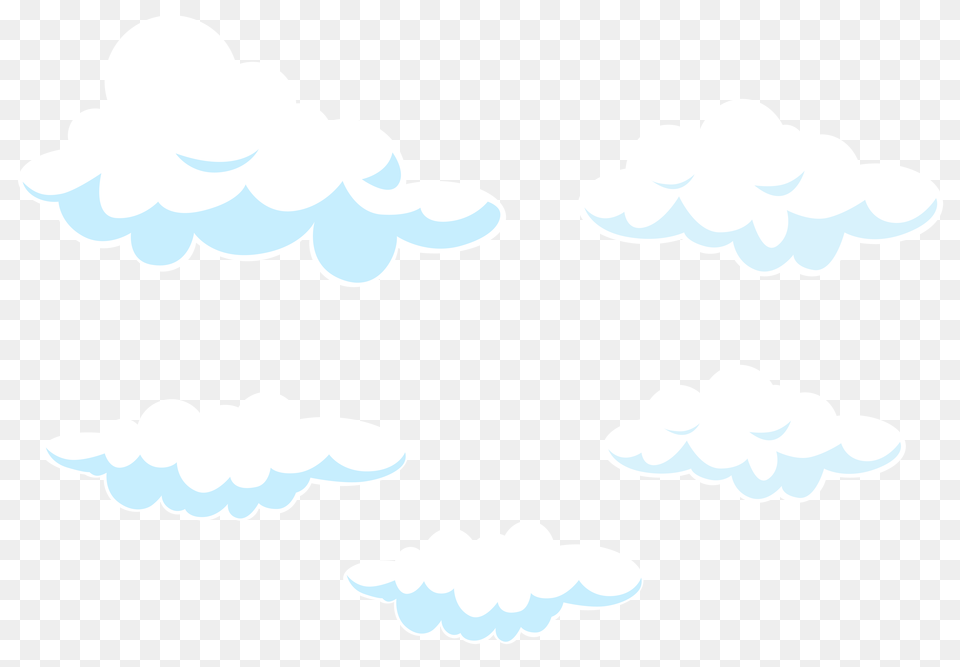 Cartoon Clouds Set Transparent Clip Clip Art, Outdoors Free Png Download