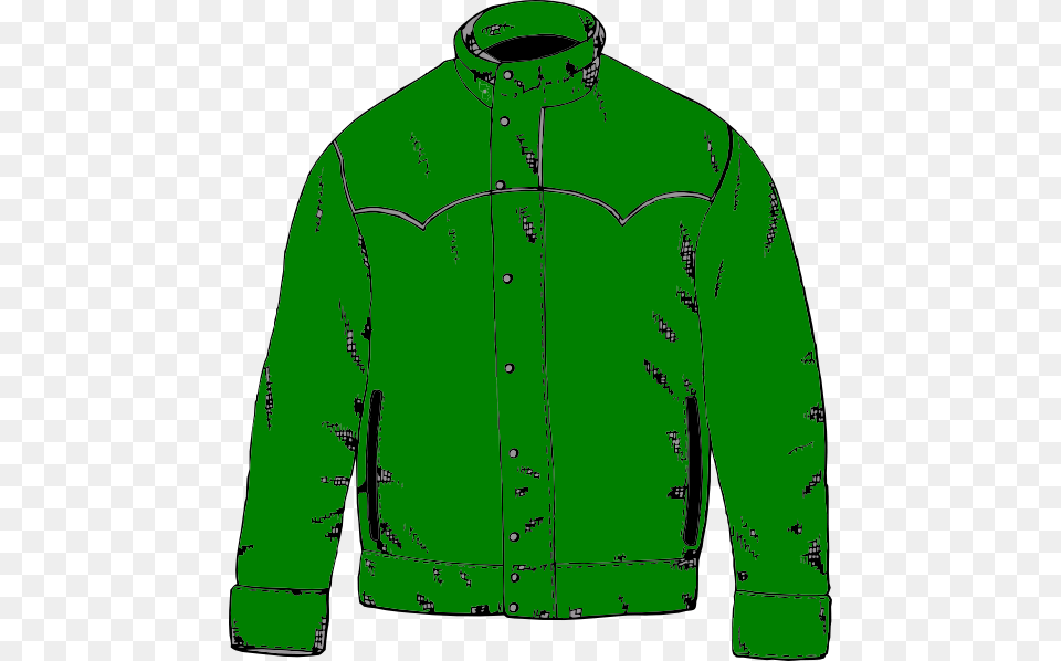 Cartoon Coat Clipart Green Jacket Clipart, Clothing, Adult, Male, Man Png