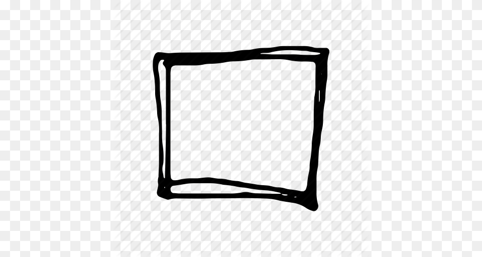 Cartoon Comic Large Outline Square Icon, Electronics, Screen Png Image