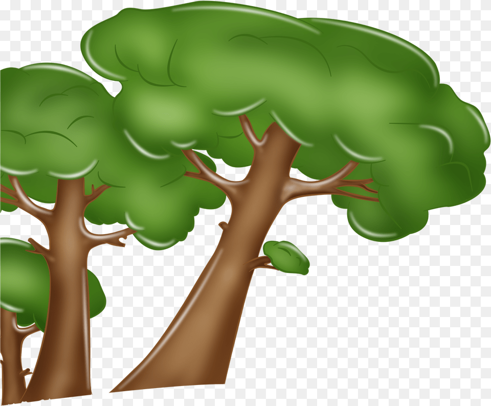 Cartoon Comics Animation Illustration, Plant, Tree, Tree Trunk, Vegetation Free Png
