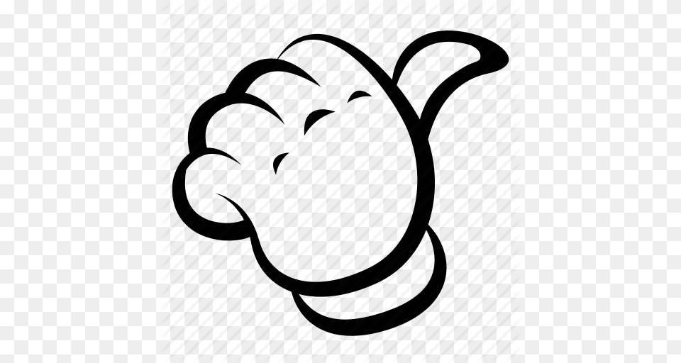 Cartoon Comics Drawing Gesture Hand Like Thumbs Up Icon, Clothing, Glove, Electronics, Hardware Free Png