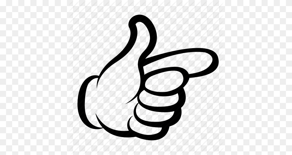 Cartoon Comics Drawing Gesture Hand Pointing Icon Free Png