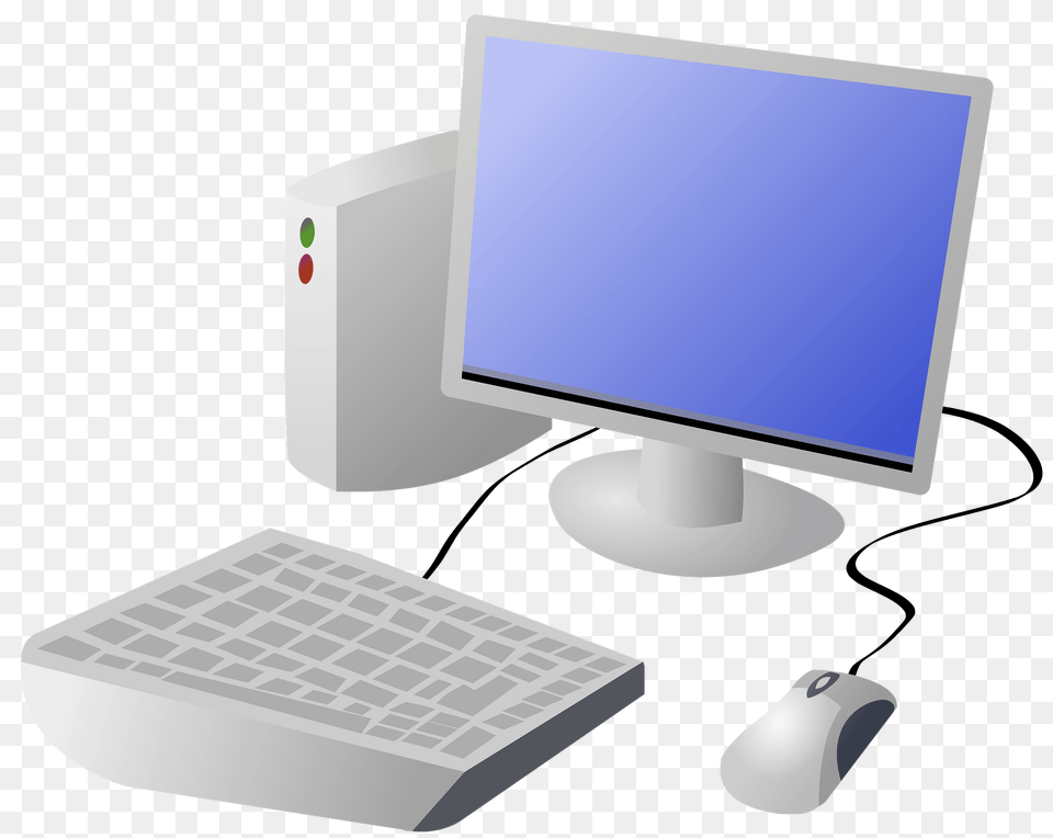 Cartoon Computer And Desktop Clipart, Pc, Hardware, Electronics, Computer Hardware Free Png Download