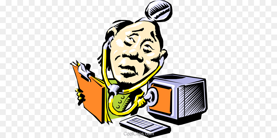 Cartoon Computer Technician Royalty Free Vector Clip Art, Baby, Person, Face, Head Png