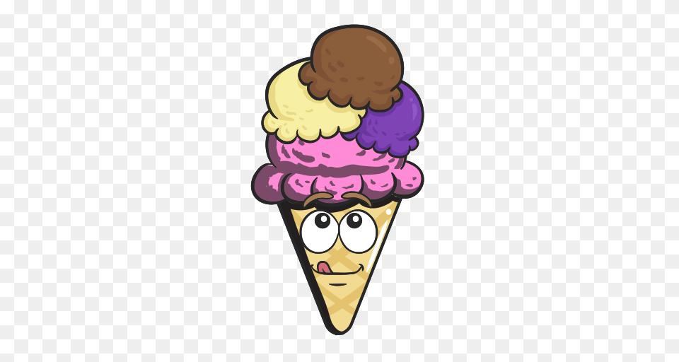 Cartoon Cone Cream Emoji Ice Icon, Dessert, Food, Ice Cream, Soft Serve Ice Cream Png