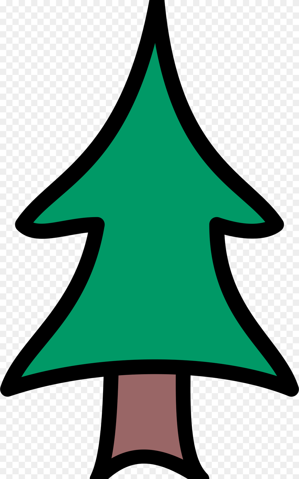Cartoon Conifer Tree Pine Tree Drawing Vector Clipart Image, Leaf, Plant Png