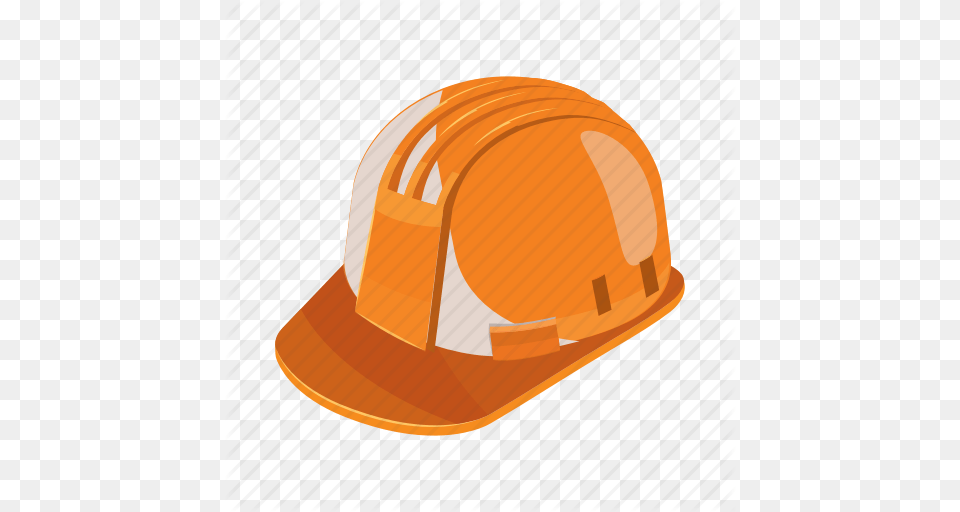 Cartoon Construction Hat Helmet Industrial Work Worker Icon, Clothing, Hardhat Free Transparent Png