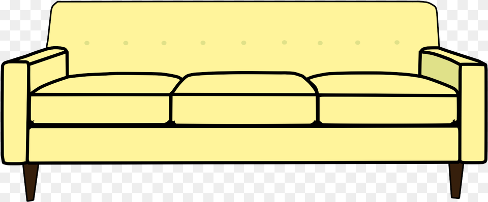 Cartoon Couch Transparent Background, Furniture Png Image