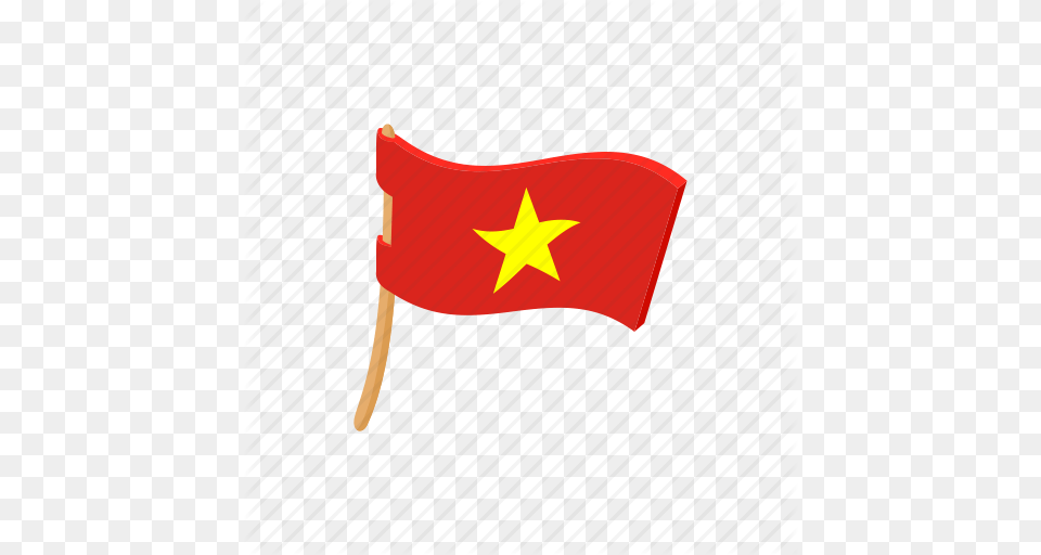 Cartoon Country Flag Nation National Sign Vietnam Icon, Chair, Furniture, Vietnam Flag Png Image