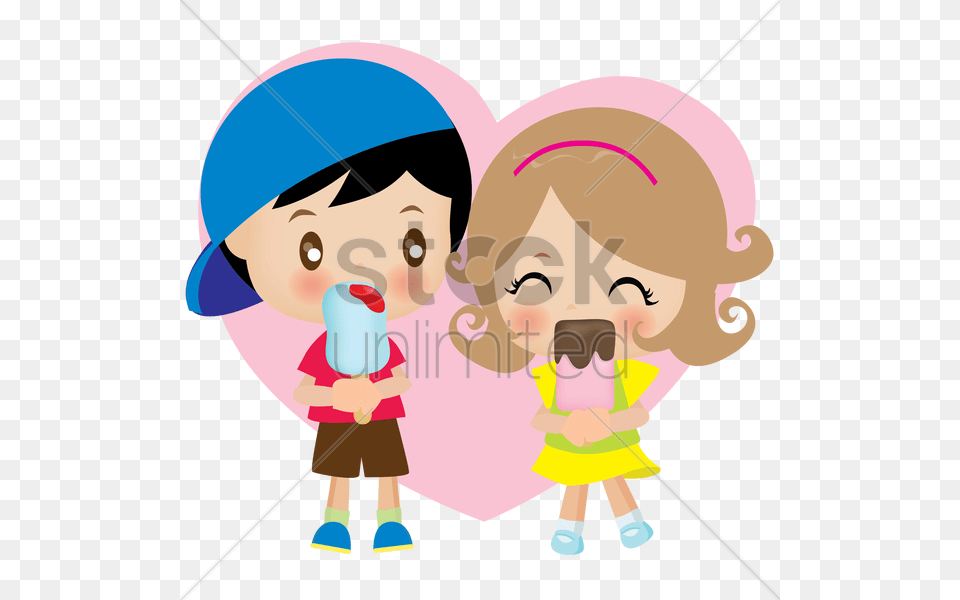 Cartoon Couple Eat Ice Cream Clipart Ice Cream Clip Art, Balloon, Baby, Person, People Png