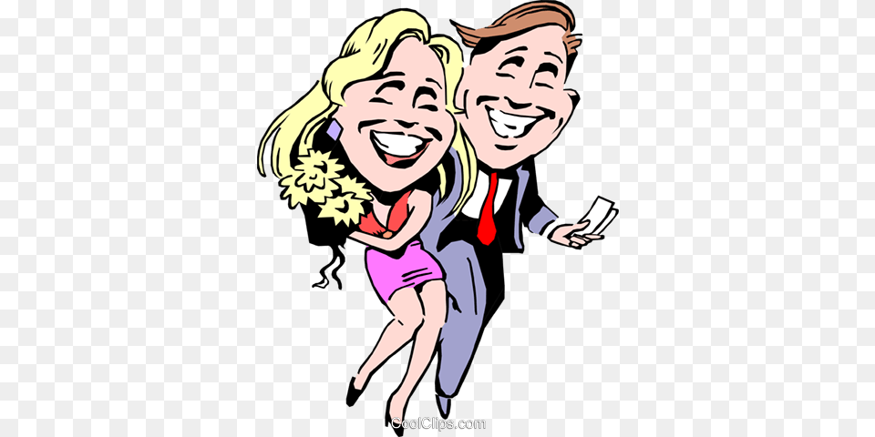 Cartoon Couple On A Date Royalty Vector Clip Art Illustration, Book, Comics, Publication, Baby Free Png Download