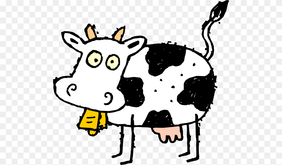 Cartoon Cow Clip Art, Animal, Cattle, Dairy Cow, Mammal Free Transparent Png