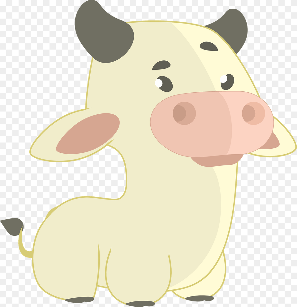 Cartoon Cow Clipart, Animal, Mammal, Pig, Nature Png Image