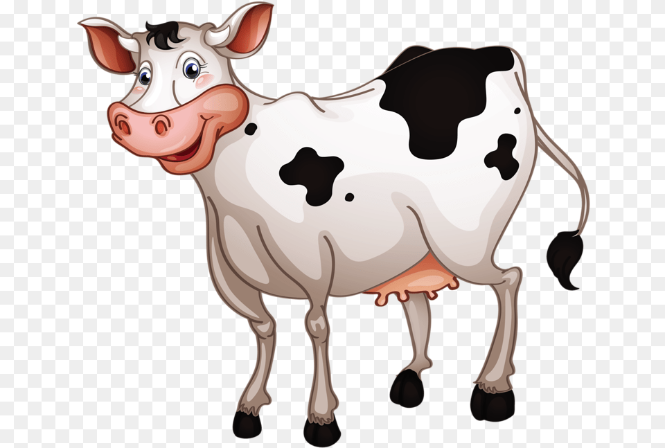 Cartoon Cow Cow Clipart, Animal, Cattle, Dairy Cow, Livestock Free Transparent Png