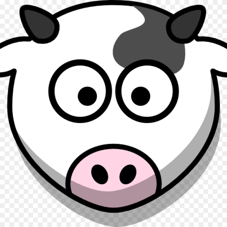 Cartoon Cow Head Cow Head Clipart Dinosaur Clipart, Snout, Animal, Mammal, Pig Png