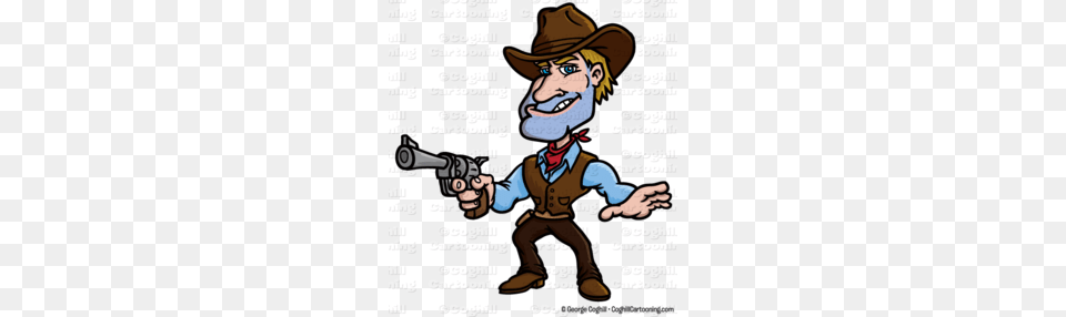 Cartoon Cowboy Boots Clipart, Book, Publication, Weapon, Firearm Png