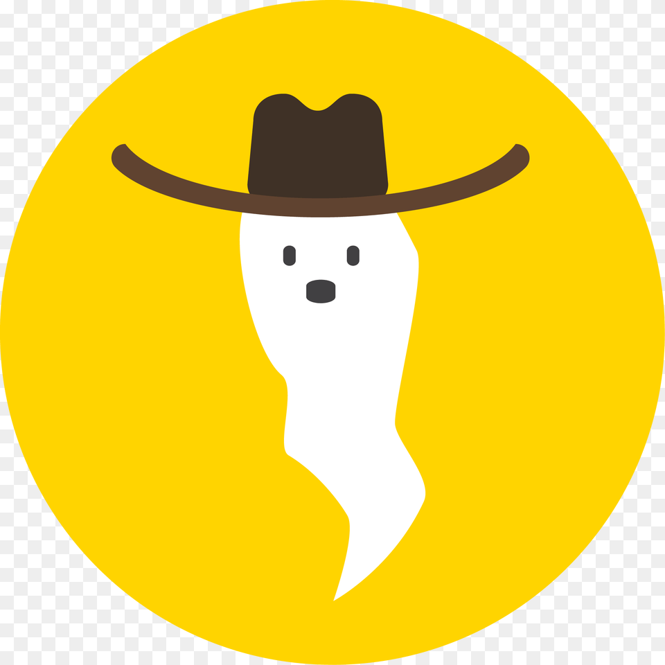 Cartoon Cowboy Hat Ghost Wearing A Cowboy Hat, Clothing, Cowboy Hat, Nature, Outdoors Free Transparent Png