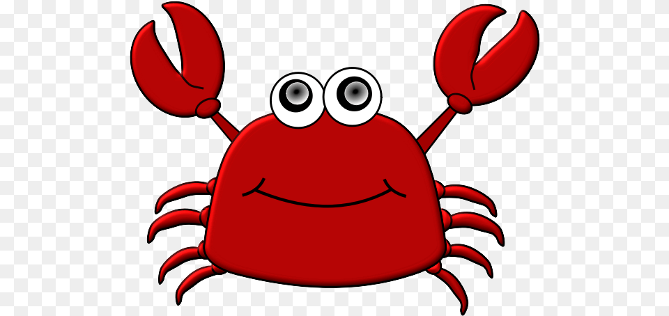 Cartoon Crab Clipart Of Crab, Food, Seafood, Animal, Invertebrate Png