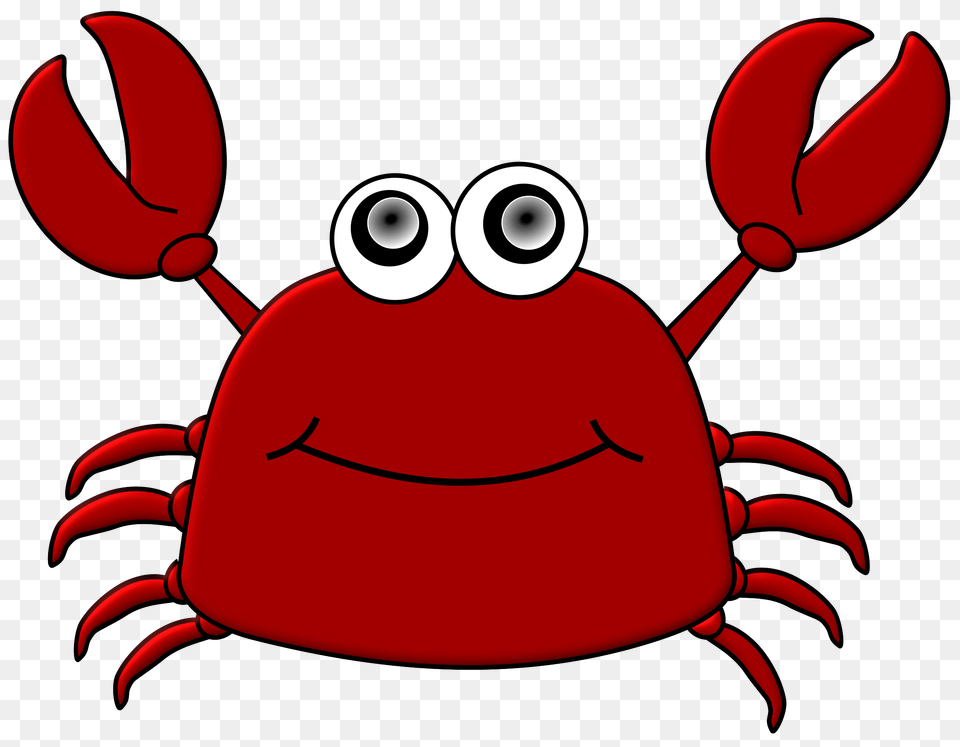 Cartoon Crab Icons, Food, Seafood, Animal, Invertebrate Png