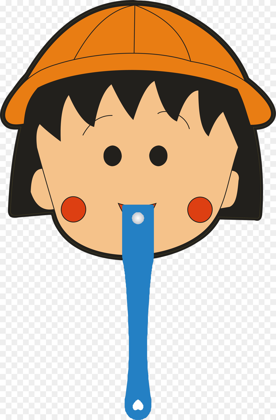 Cartoon Crayons Clipart Chibi Maruko Chan Art, Clothing, Hardhat, Helmet, People Free Png