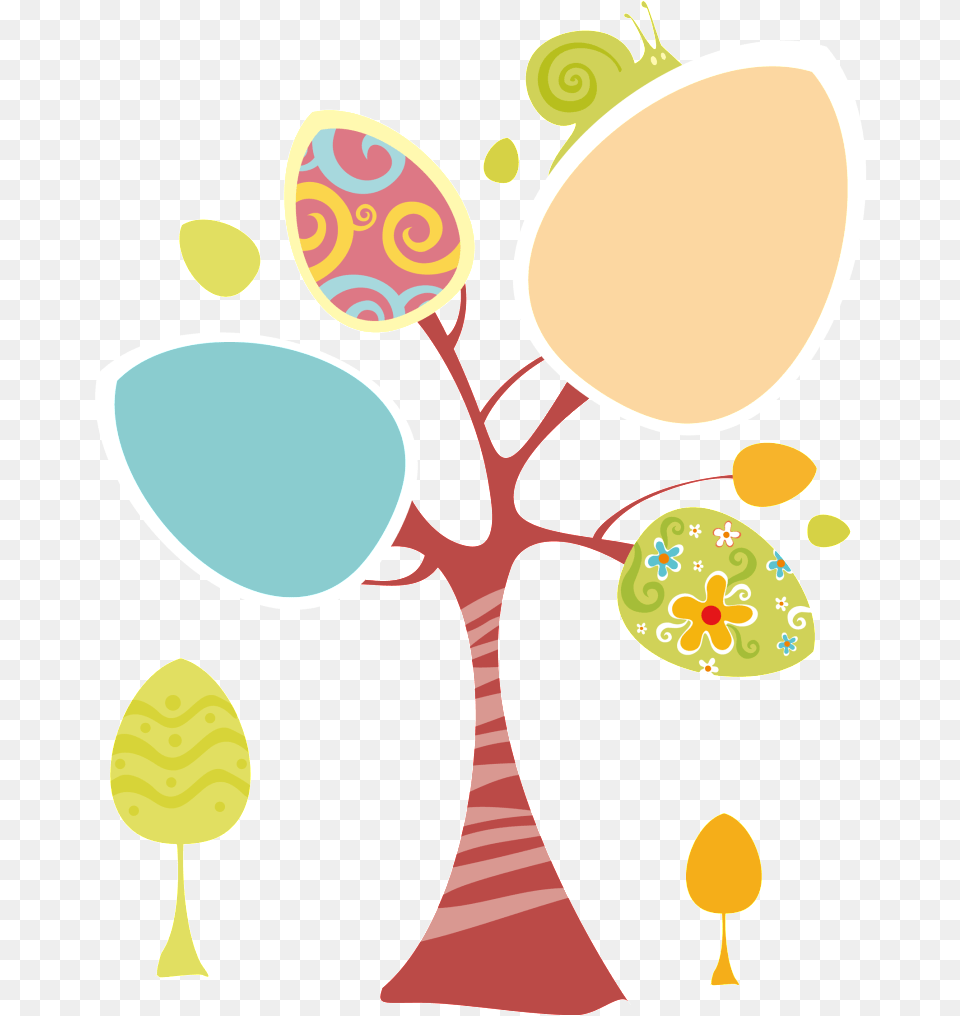 Cartoon Creative Rboles Easter, Cutlery, Spoon, Art Free Png