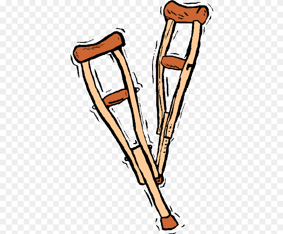 Cartoon Crutches Clipart Crutch Clip Art Crutches Clipart, Stilts, Person, Stick Free Png Download