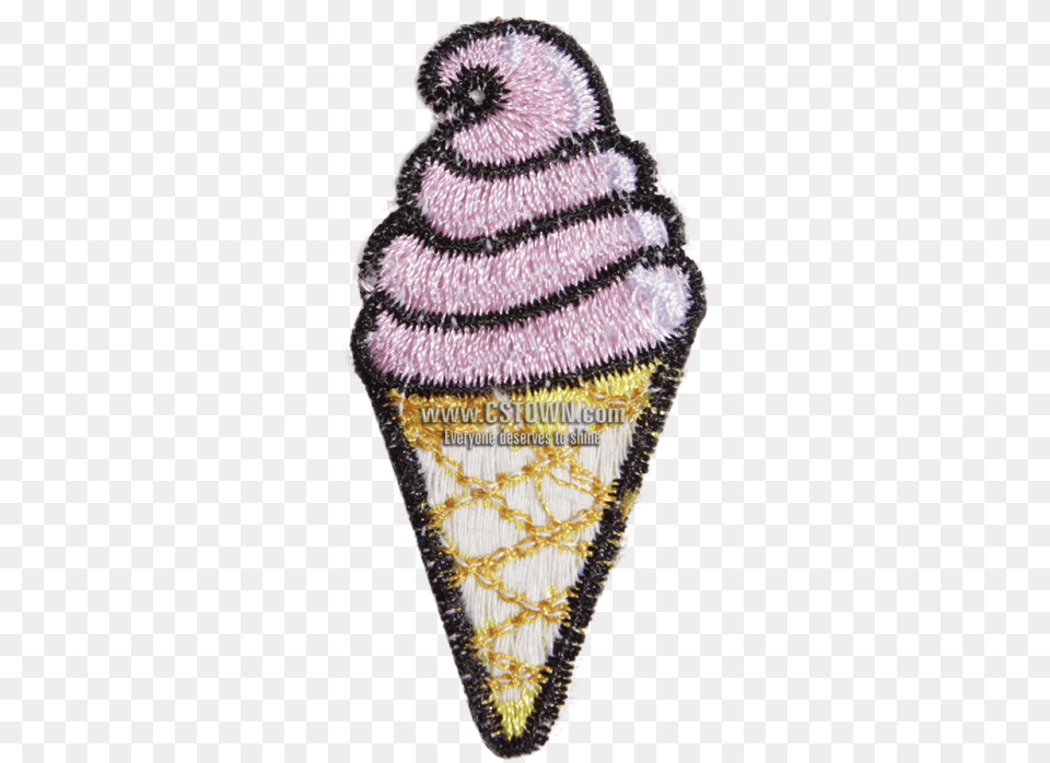 Cartoon Custom Ice Cream Pattern Embroidery Patch Embroidery, Clothing, Hat, Dessert, Food Free Transparent Png