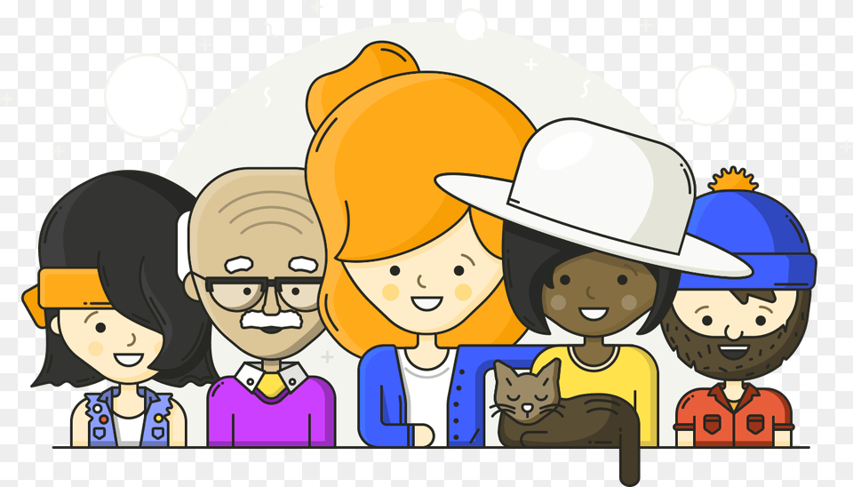 Cartoon Customers, Clothing, Hat, Publication, Book Free Transparent Png