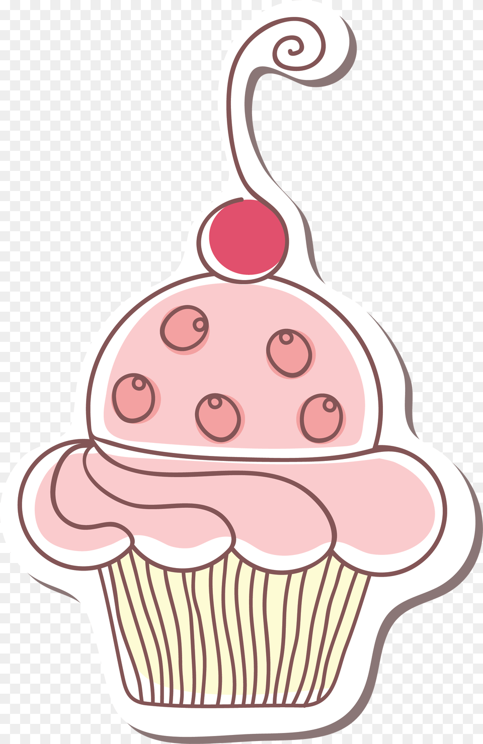 Cartoon Cute Cake, Cream, Cupcake, Dessert, Food Free Png Download