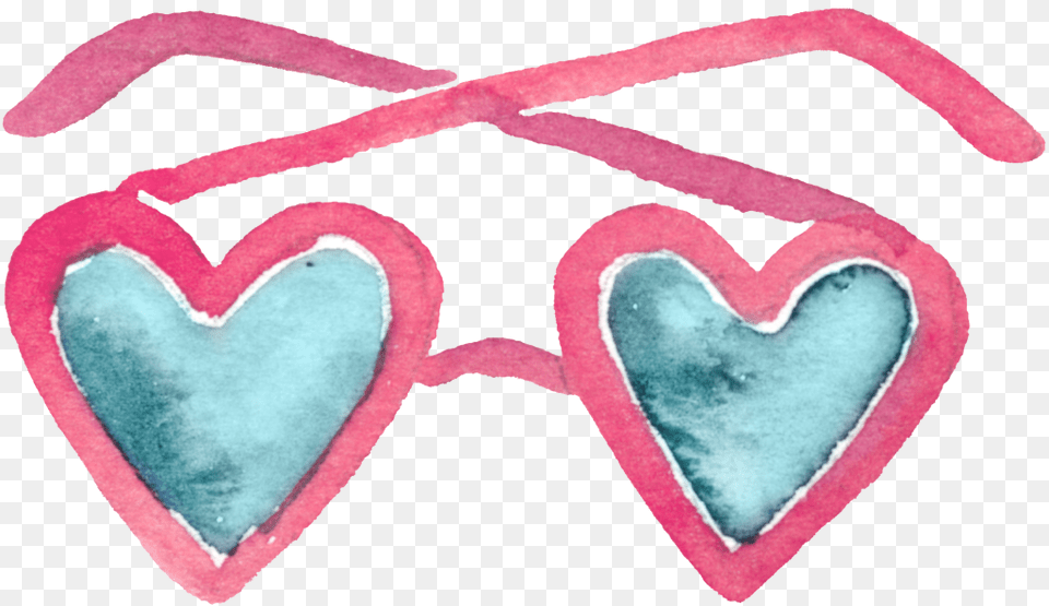 Cartoon Cute Heart Shaped Glasses Transparent Free Png Download
