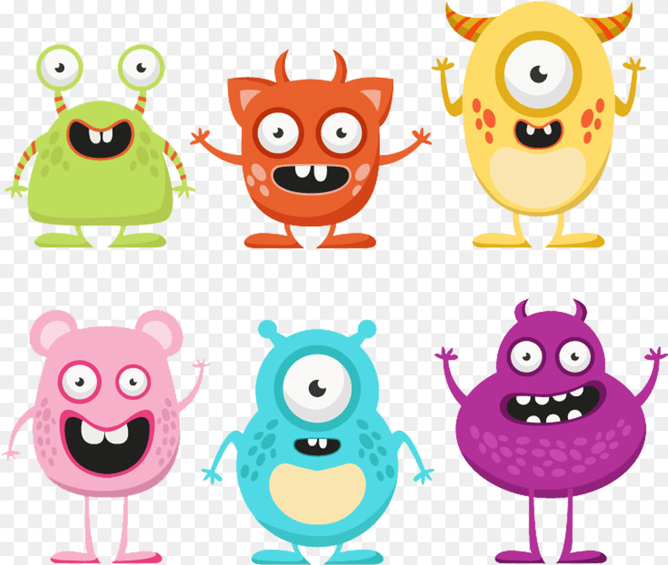 Cartoon Cute Little Cute Cartoon Monster Drawing, Animal, Bear, Mammal, Wildlife Free Png