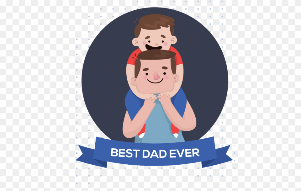 Cartoon Dad Kartun Happy Father39s Day, Baby, Person, Photography, Face Free Png Download