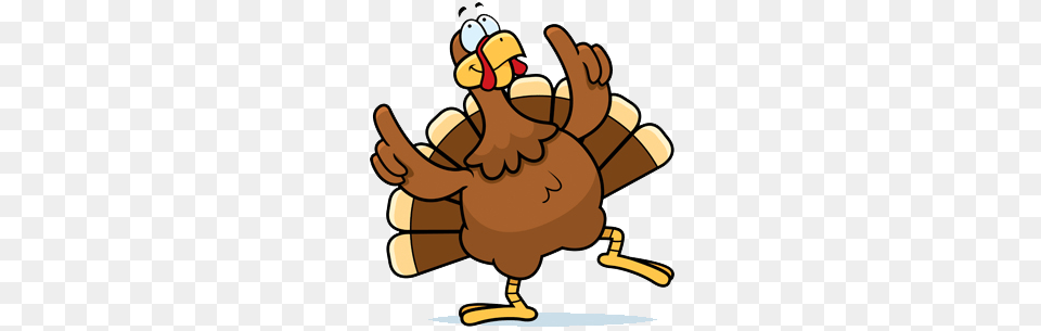 Cartoon Dancing Turkey Pioneer Newsletter, Animal, Bird, Fowl, Poultry Free Png Download