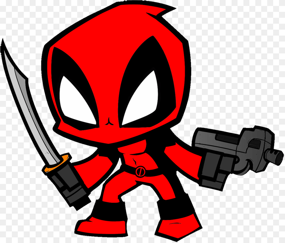 Cartoon Deadpool, Baby, Person Free Png Download