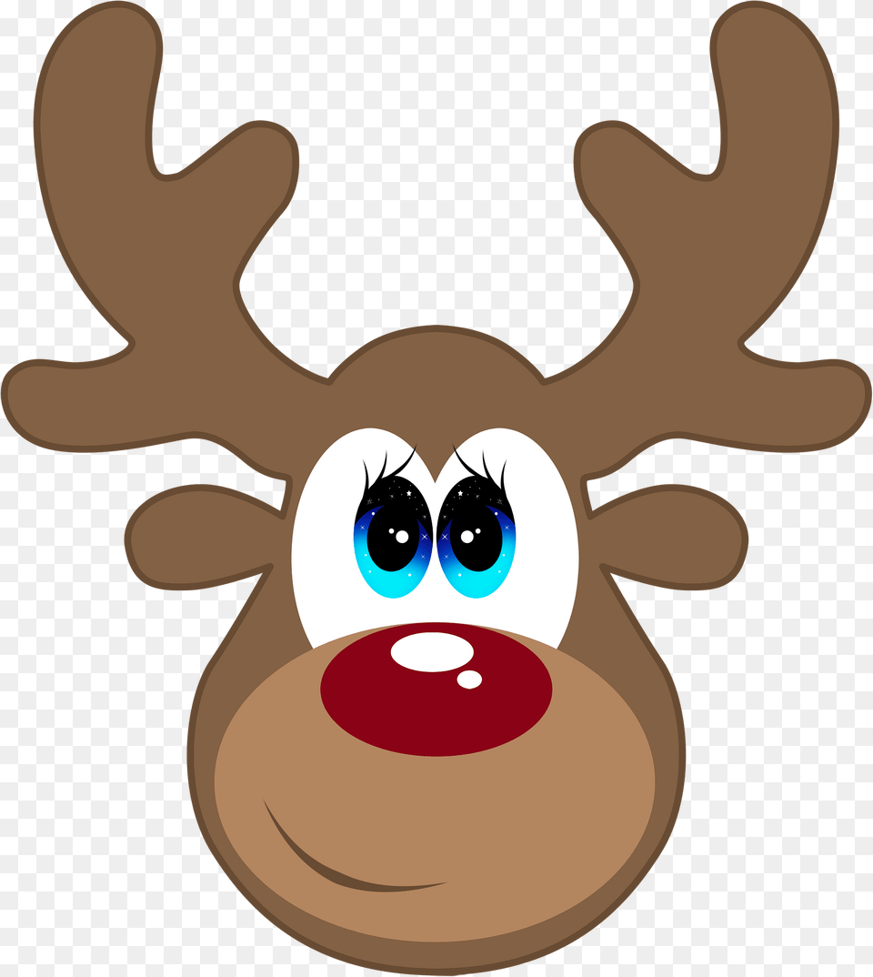 Cartoon Deer Face Clipart, Animal, Mammal, Wildlife, Elk Free Png