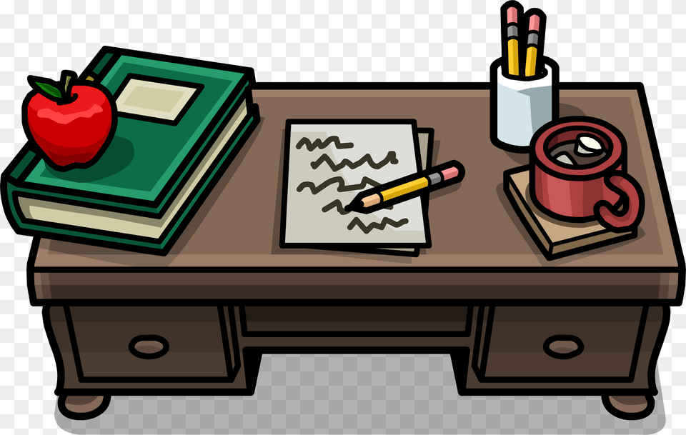 Cartoon Desk Icon Isolated Vector Image Cartoon Transparent Teachers Desk, Coffee Table, Furniture, Table, Dynamite Png