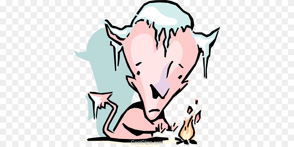 Cartoon Devil Warming Up Royalty Vector Clip Art Illustration, Baby, Person, Face, Head Free Png