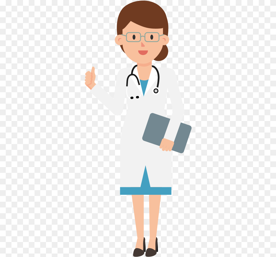 Cartoon Doctor, Clothing, Coat, Lab Coat, Person Free Png