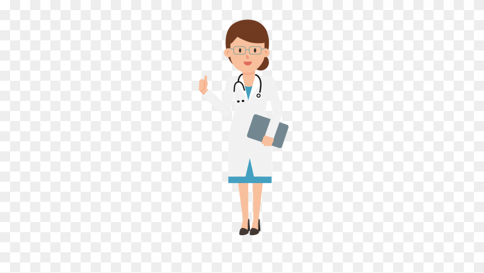 Cartoon Doctor Cartoon, Clothing, Coat, Lab Coat, Person Free Transparent Png